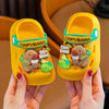 Kids Capybara Cartoon EVA Slides – Lightweight Slip-On Hole-in-Sole Sandals for Boys & Girls, Round Toe