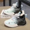 Kids Lightweight Casual Sneakers for Boys & Girls — All-Season Breathable PU Upper & Cushioned EVA Sole, Easy Rotary Buckle