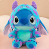 Disney Stitch Plush Toy - 15-Inch (38 cm) Big-Head Soft Stuffed Doll, Blue & Purple Collectible Gift for Babies & Kids