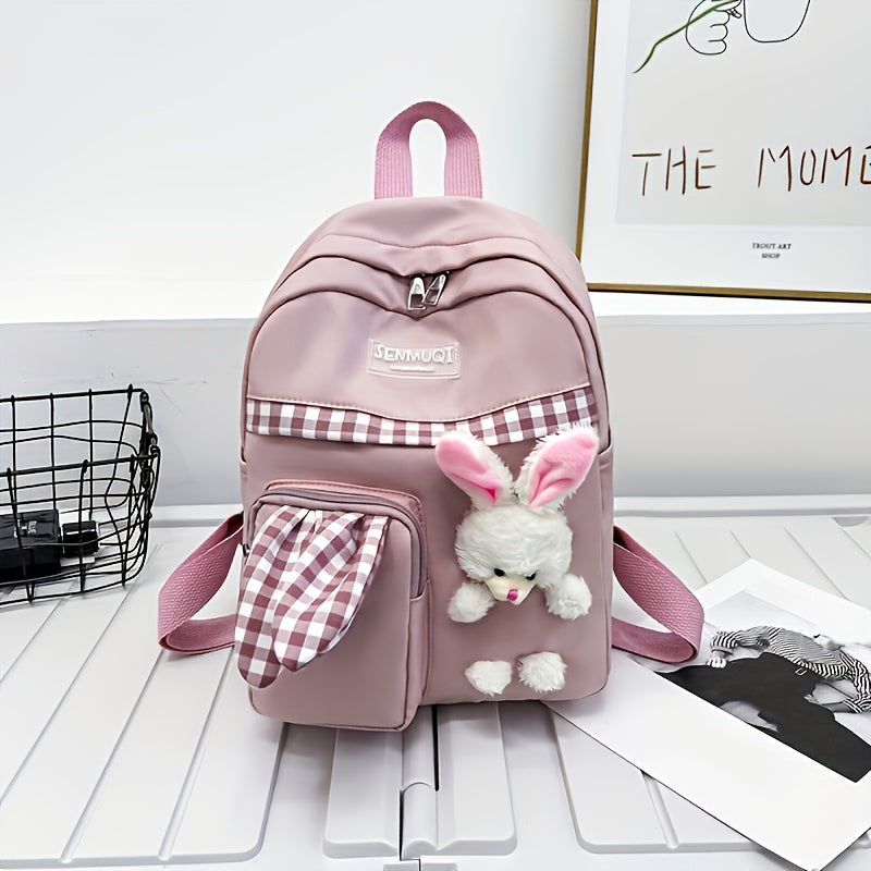 Cute Rabbit Mini Backpack – Lightweight Cartoon Daypack for Kids, Travel & Everyday Use - Kidzy Market