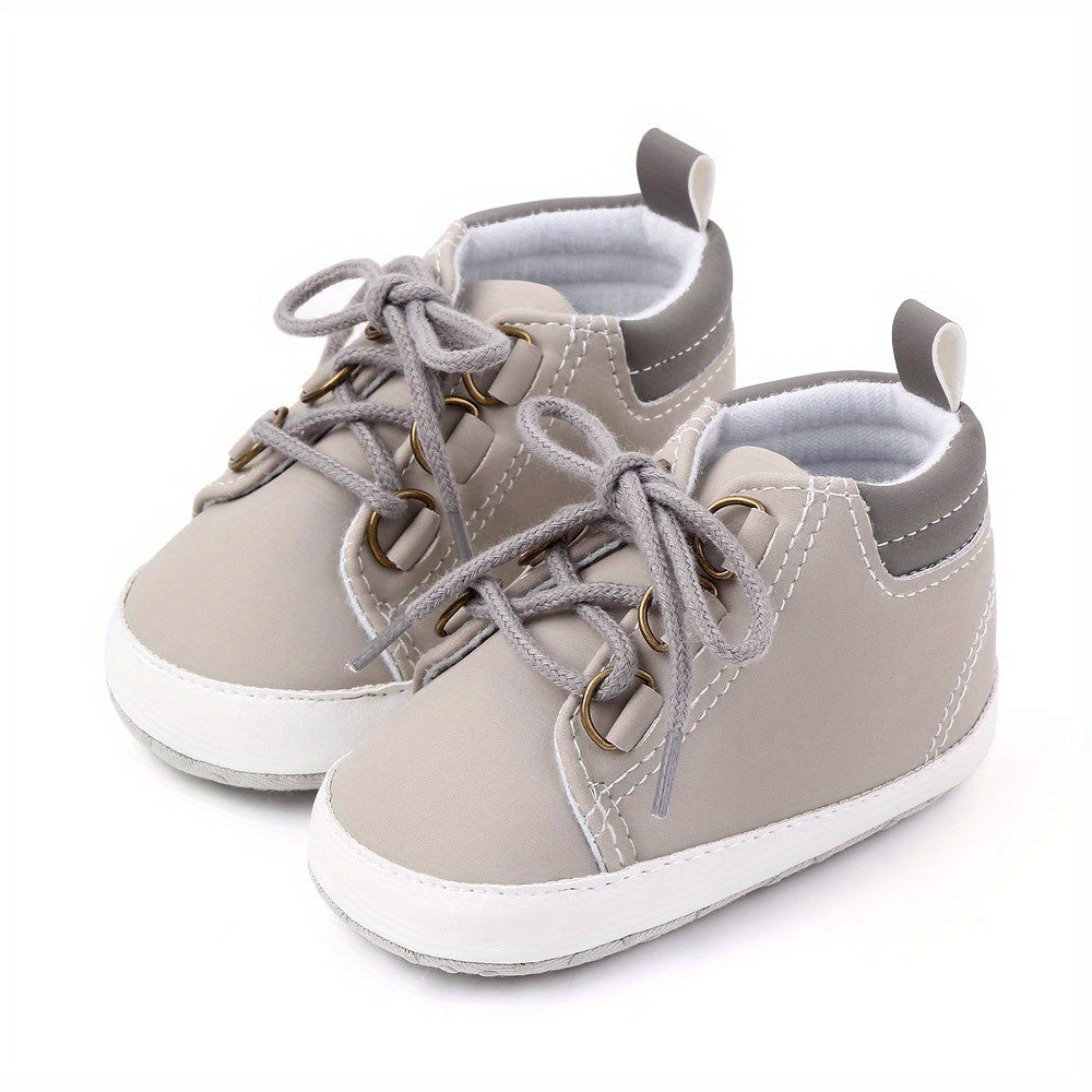 Spring and Autumn Men's High-Top Children's Shoes Soft-Soled Anti-Slip Toddler Baby Shoes