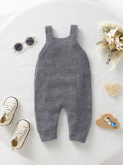Baby Girl Knitted Bodysuit – Baby Love Jacquard Design (Soft & Comfortable, Indoor & Outdoor Wear)