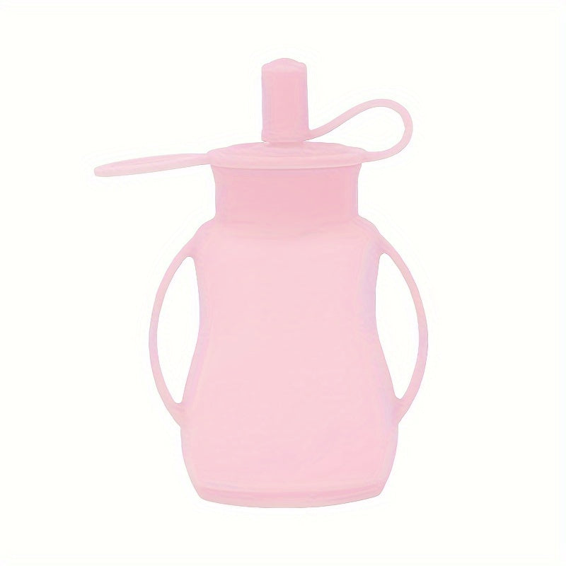 1pc Silicone Fruit Squeeze Bag – Reusable Food Storage Bag for Juice, Jam, Milk, Yogurt & More – Food-Grade Silicone, Portable & Leak-Proof