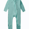 Baby Casual Ribbed Zip-Up Romper – V-Neck Newborn Jumpsuit (Cute & Comfortable for Outdoor Wear)