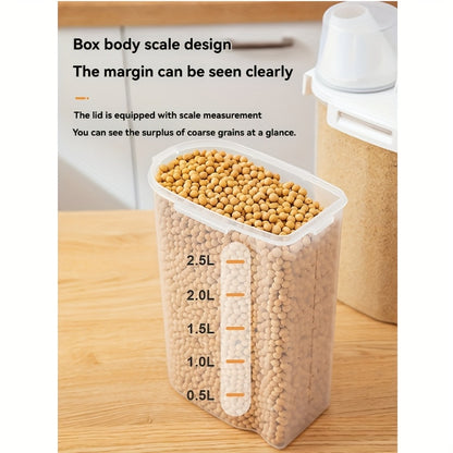 4pcs BPA-Free Plastic Food Storage Containers with Secure Lock – Moisture-Resistant, Clear & Stackable – Ideal for Grains, Nuts, Seeds, and More – Kitchen Organization Essentials