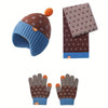 Kocotree Children's Winter Set – Knitted Wool Hat, Earmuffs, Scarf & Gloves for Boys & Girls – Autumn & Winter Warmth - Kidzy Market