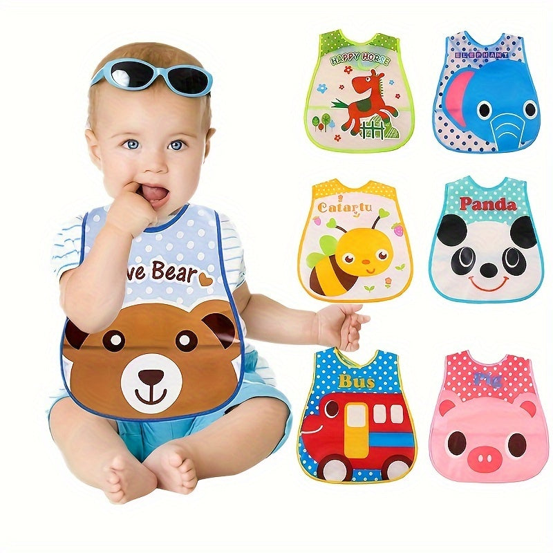 Waterproof Baby Feeding Bib with Magic Tape Closure – Soft, Sleeveless Polyester Bib for Toddlers & Kids - Kidzy Market