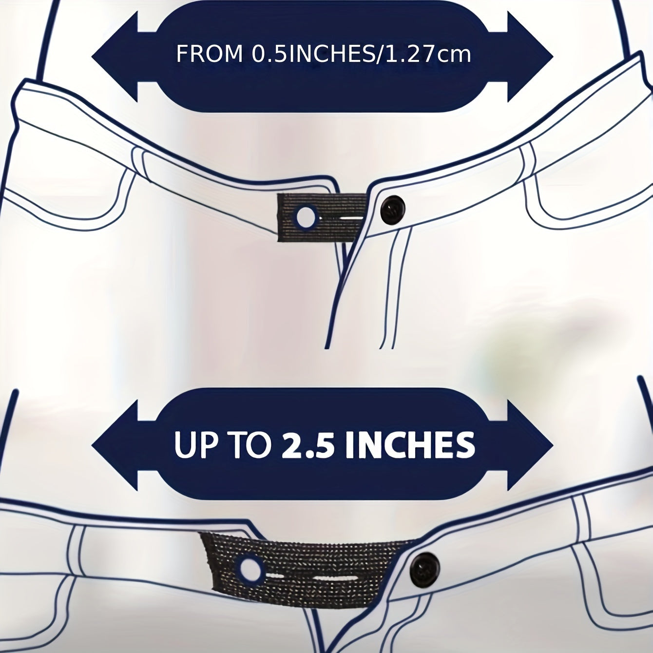 Vintage Style Maternity Prenatal Care Belt, Adjustable Waistband Expander with Buckle Closure for Postpartum Recovery