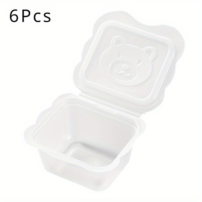 6-Pack 100ml (3.38oz) Mini Food Storage Boxes – Portable Frozen Storage for Baby Food & Snacks – BPA-Free Plastic, Safe for Food Contact, No Electricity Required