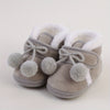 Newborn Booties Baby Socks Shoes for Girls - Winter Warm, Cute Toddler Prewalkers with Soft Anti-Slip Sole | Infant Crib Crawl Shoes