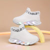 LED Light-Up Kids Sneakers – Slip-On Brown Geometric & Cartoon Pattern Shoes for Toddlers & Infants, Slip-Resistant EVA Sole