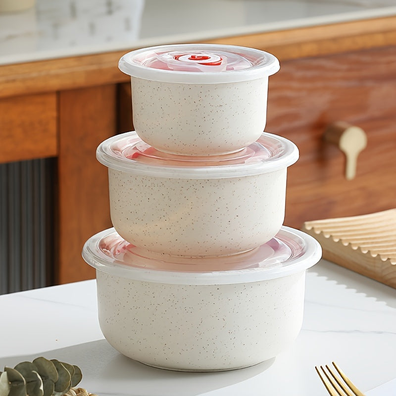3/4-Pack FreshSeal Airtight Food Storage Containers – Large Capacity, Stackable, Space-Saving Plastic Containers for Kitchen Organization, Fruits, Vegetables, Meat, Eggs, Dumplings