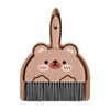 Cute Cartoon Broom — Lightweight Hand Broom with Easy-Grip Handle, Floor-Safe Cleaning Brush (Brown)