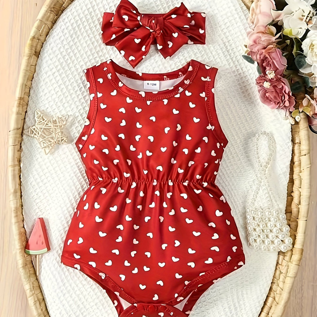 Girls' Cute Printed Bodysuit – Fun and Stylish Design, Comfortable for Everyday Wear