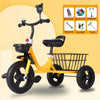 HZXIAYANG Kids' Tricycle 3-6 Years - Adjustable Seat, Anti-Rollover Aluminum Frame with Rear Basket, 20 kg (44 lb) Capacity