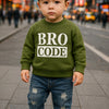 2-Piece Boys' Long-Sleeve Letter Sweatshirt & Ripped Jeans Set - Casual Fall/Winter Outdoor Outfit for Baby Boys 0-3 Years (0-36 Months)