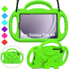 Blue Shockproof Case for 8.7-Inch Galaxy Tab A9 & Tab A7 Lite — Detachable Shoulder Strap, Kickstand, Reinforced Grip Handles, Lightweight EVA