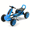 Kids 4-Wheel Training Bike - Ages 3+ | Steel Frame, Adjustable Seat & Footrests, Ergonomic Handlebars, Red/Blue