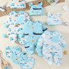 SHIXUANBAOBEI 9pcs Newborn Long Sleeve Wrap Bodysuit Set – Cartoon Airplanes, Boats, Cars & Excavators Patterns, with Bunny Hat & Drooling Towel