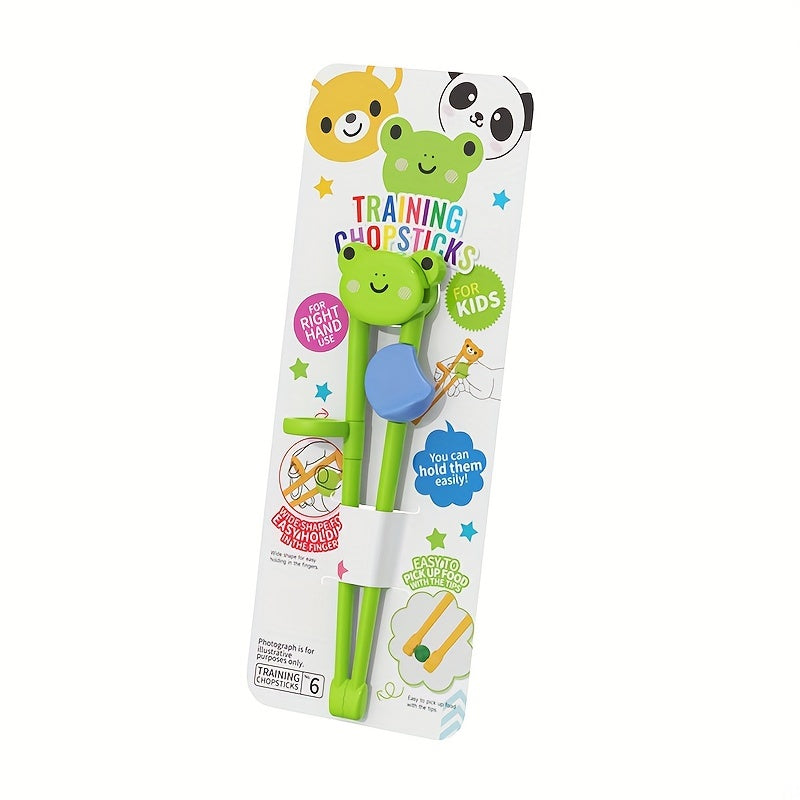 1PC Cartoon Training Chopsticks – Kawaii Learning Chopsticks Helper for Beginners, Kitchen Utensils, Apartment & College Dorm Essentials, Back to School Supplies