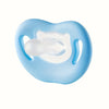 Soft Silicone Newborn Pacifier – Ergonomic Thumb Nipple Soother, Hypoallergenic Breastfeeding Support, Smooth Nipple, Pink & Blue