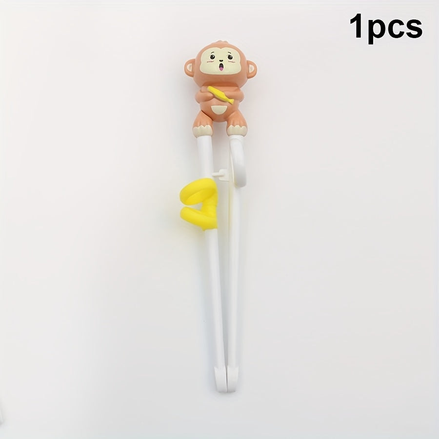 Dinosaur-Shaped Training Chopsticks for Kids – Reusable & Colorful Learning Utensils for Beginners, Easy-Grip Design