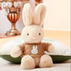 30cm (11.8in) Sweater Rabbit Plush Toy — Soft Fluffy Stuffed Animal, Pastel Blue/Pink/Light Yellow, Comfort Gift