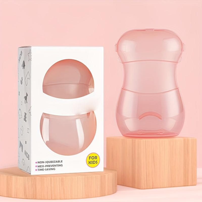 2pcs/1pc Squeeze-Proof Food Pouch, Portable Feeding Cup for & Youngsters - Available in Pink, Red, Green, Blue