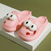 ASHALI Women's Big-Eyed Dog Slip-On Slippers - Cute Breathable EVA Slides for Indoor & Outdoor