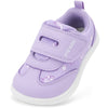 Toddler Girls Wide Toe-Box Barefoot Zero-Drop Sneakers – Pink Hook-and-Loop Non-Slip Athletic Shoes for School & Play