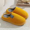 Women's Plush Slip-On Winter Slippers - Soft Fabric Upper, Non-Slip Rubber Sole, Hand-Washable Indoor House Shoes