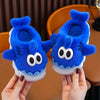 Kids Shark Slippers - Cute Cartoon Slip-On, Soft Fabric, Non-Slip Thick PVC Sole, Lightweight Shock-Absorbing, Light Blue & Pink