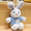 30cm (11.8in) Sweater Rabbit Plush Toy — Soft Fluffy Stuffed Animal, Pastel Blue/Pink/Light Yellow, Comfort Gift