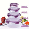 3/4-Pack FreshSeal Airtight Food Storage Containers – Large Capacity, Stackable, Space-Saving Plastic Containers for Kitchen Organization, Fruits, Vegetables, Meat, Eggs, Dumplings