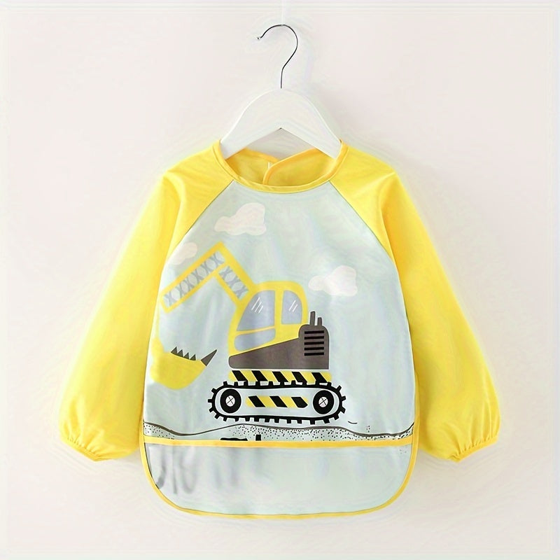 Waterproof Cover-Up Eating Bib – Reversible Wear Bib Apron for Mess-Free Home Feeding - Kidzy Market