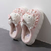 Sanrio Kurumi 3D Cartoon Kids Slip-On Fleece-Lined Shoes — EVA Sole, Bow Embroidery, Multicolor, Indoor Casual