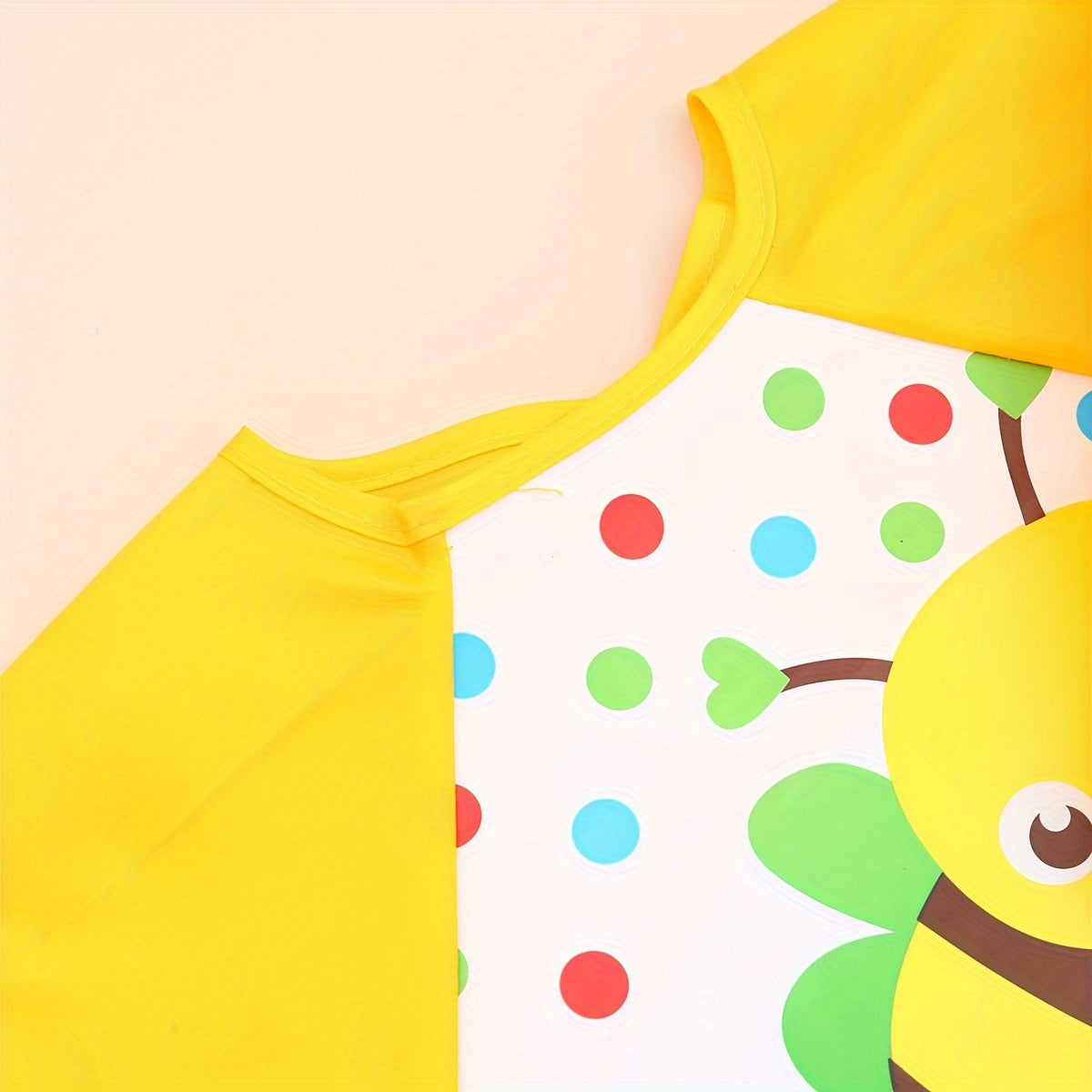 Waterproof Long-Sleeve Baby Bib – Reversible Cartoon Feeding Smock for Toddlers & Kids - Kidzy Market