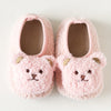1 Pair Kids Cartoon Bear Soft Sole Non-Slip Toddler Socks - Breathable Polyester Spandex Invisible Socks for All Seasons | Hand Wash Only, Thick