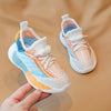 Kids Breathable Woven Knit Slip-On Running Shoes — Lightweight Non-Slip Soft EVA Sole Low-Top Sneakers for Boys & Girls, Outdoor Activity Shoes