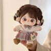 7.87-Inch (20 cm) Poseable Plush Doll — Anime Kawaii Long-Hair Dress-Up Soft Toy for Girls — Collectible Stuffed Doll (Doll Only, No Clothes)