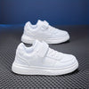 Boys' Hook-and-Loop Casual Sports Shoes — Low-Top Kids Sneakers, Sizes EU 28–40 (7.0–10.0 in / 17.8–25.4 cm) — Black & White, 3 Colors