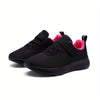Girls' Mesh Running Shoes - Casual Low-Top Athletic Sneakers with Magenta Accent, EVA Sole & PU Insole, Sizes 28-40