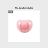 Matte Silicone Baby Pacifier with Protective Cover – Thumb & Cherry Round Soother, Unisex Infant Pacifier, Holiday Gift