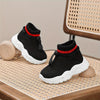 Breathable Slip-On Knit Kids Sneakers - Mid-Top Toddler & Little Kids Shoes with Lightweight EVA Sole, All-Season Casual (Multiple Colors)