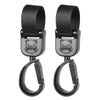 2-Pack PVC Stroller Hooks – Closed Swivel Hangers for Diaper Bags, Shopping & Accessories | Multi-Functional Stroller Bag Hooks, Gift for New Parents