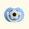 Soft Silicone Soccer Ball Baby Pacifier Soother for 0-6 Years — One-Piece, Easy to Clean | Red, Blue, Green, Pink