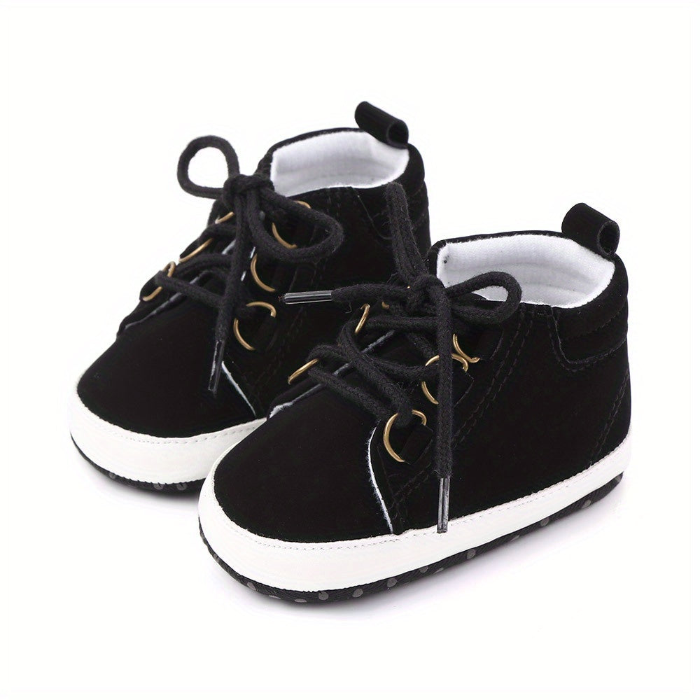 Spring and Autumn Men's High-Top Children's Shoes Soft-Soled Anti-Slip Toddler Baby Shoes