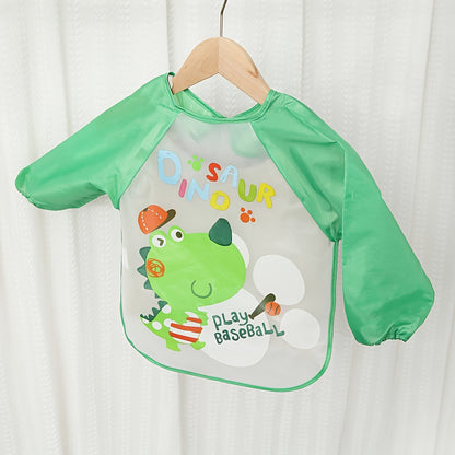 Waterproof Baby Eating Cover & Art Smock – Lightweight Long-Sleeve Bib for Toddlers (Spring & Autumn Style) - Kidzy Market