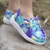 Girls' Colorful Butterfly Loafers — Non-Slip Fabric Slip-On Casual Walking Shoes for Kids