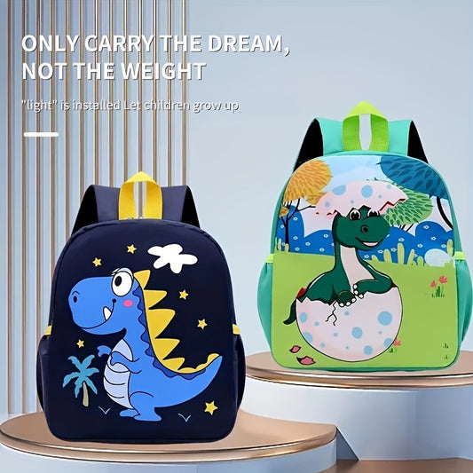 1PC Cartoon Animal Print Backpack – New School Bag for Boys and Girls, Fun & Stylish Design - Kidzy Market
